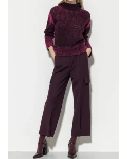 Luisa Cerano Cropped Pleated Cargo Pants