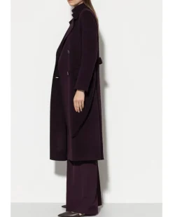 Luisa Cerano Double Face Wool Trench Coat