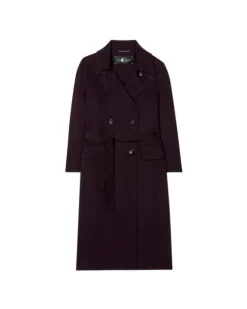 Luisa Cerano Double Face Wool Trench Coat