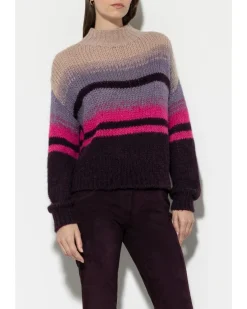 Luisa Cerano Fancy Stripe Alpaca Sweater