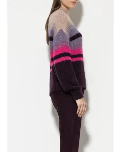 Luisa Cerano Fancy Stripe Alpaca Sweater