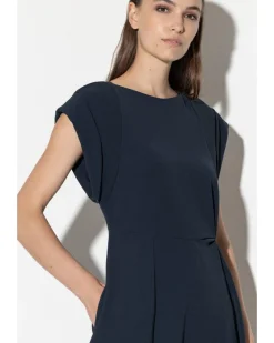 Luisa Cerano Fit and Flare Midi Dress