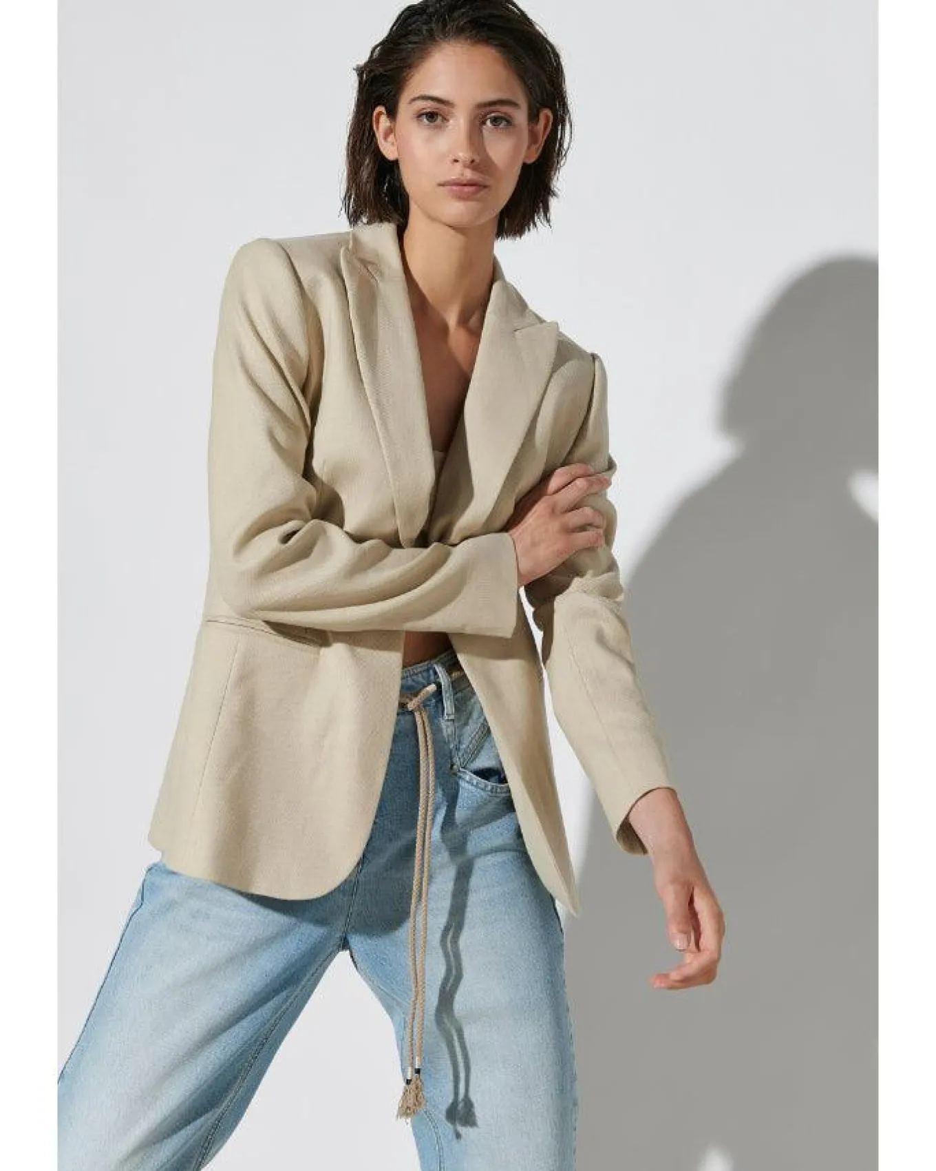 Luisa Cerano Linen Blend Blazer