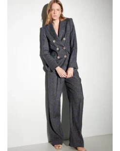 Luisa Cerano Linen Flowy Wide Leg Pant