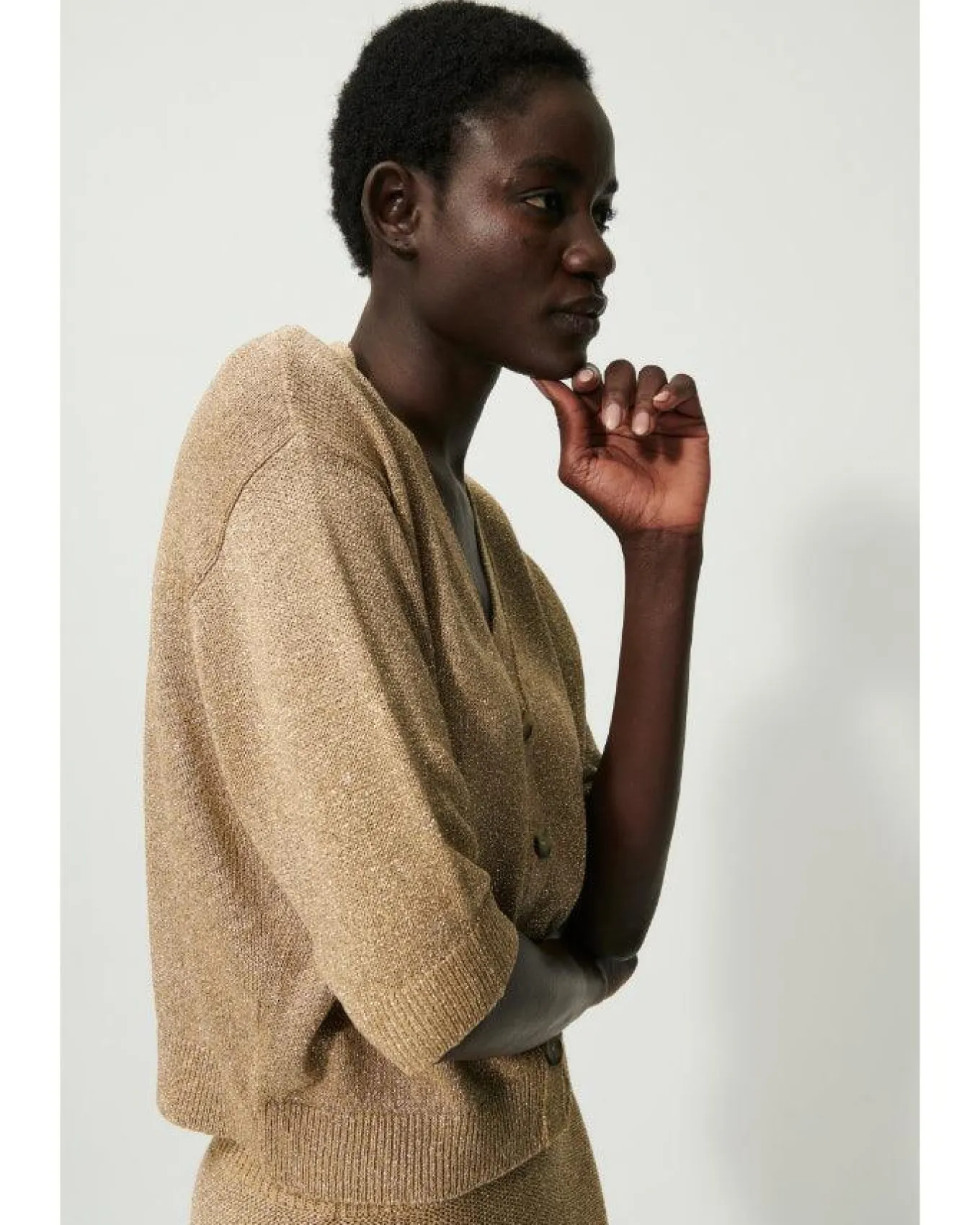 Luisa Cerano Lurex Cardigan