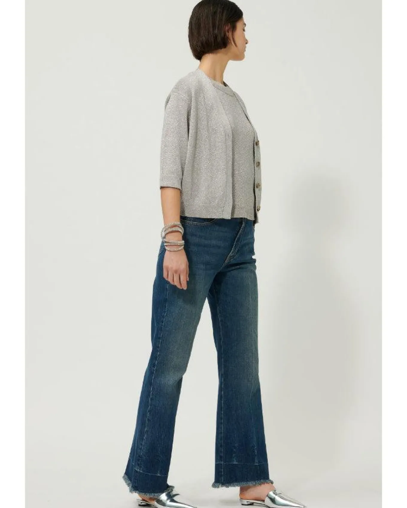 Luisa Cerano Lurex Cardigan