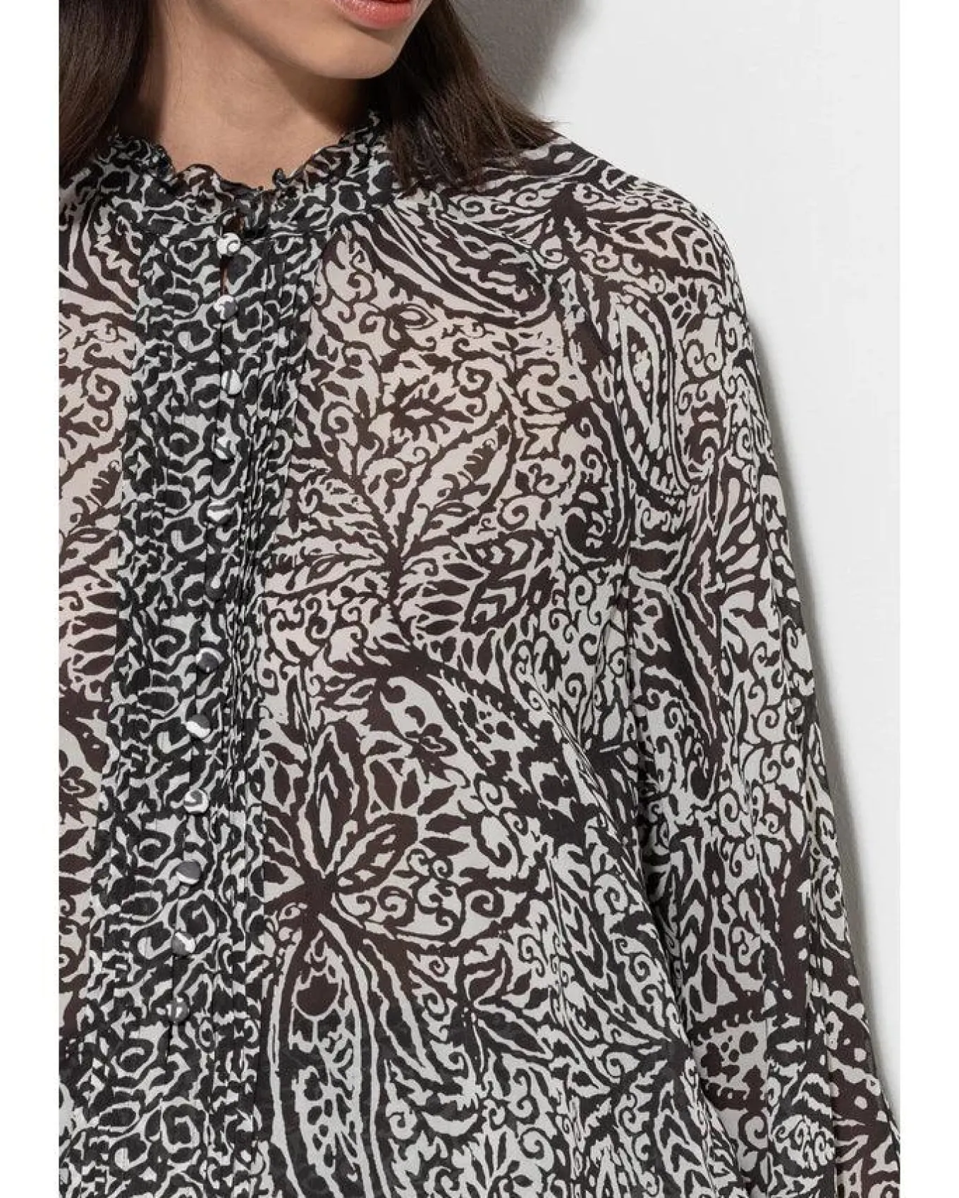 Luisa Cerano Paisley Print Tunic Blouse
