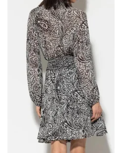 Luisa Cerano Paisley Print Flounce Skirt
