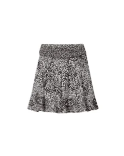 Luisa Cerano Paisley Print Flounce Skirt