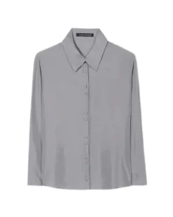 Luisa Cerano Silk Double Button Detail Blouse