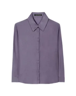 Luisa Cerano Silk Double Button Detail Blouse