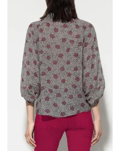 Luisa Cerano Spotted Floral Blouse
