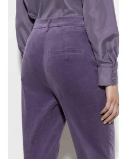 Luisa Cerano Tapered Cropped Velvet Pant