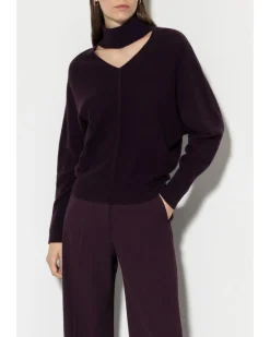 Luisa Cerano Turtleneck Cutout Sweater