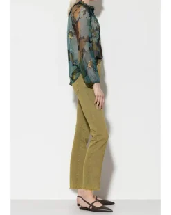 Luisa Cerano Twill Denim Kick Flare Pant