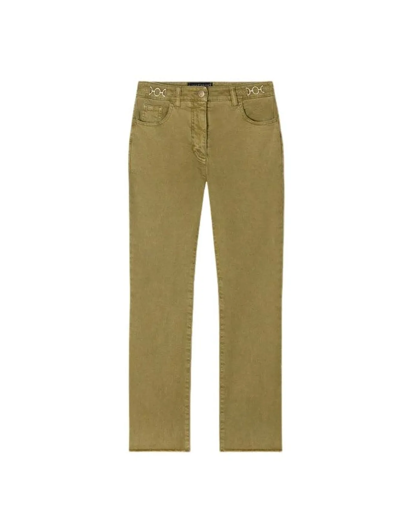 Luisa Cerano Twill Denim Kick Flare Pant