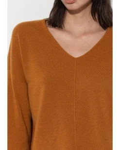 Luisa Cerano V-Neck Cashmere Blend Sweater