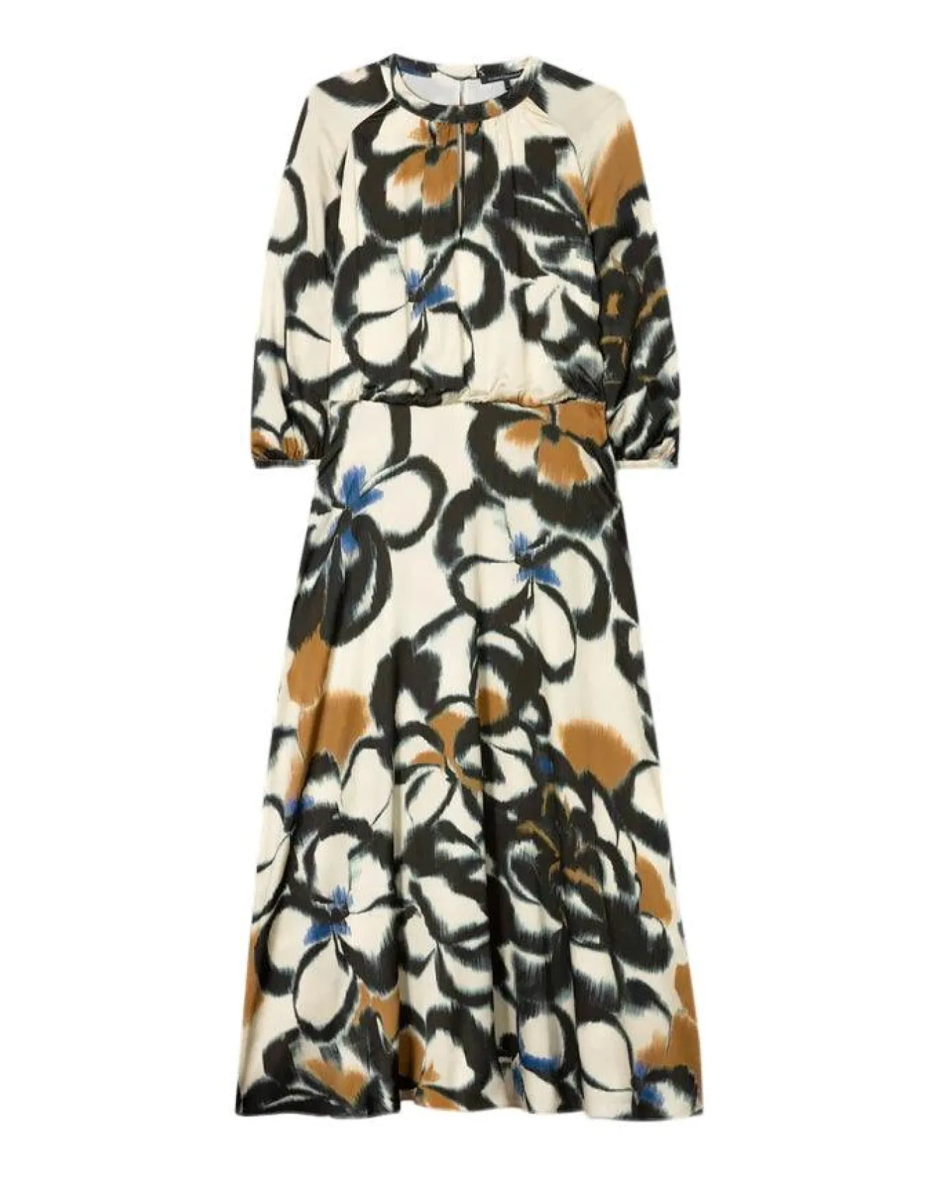 Luisa Cerano Washed Out Floral Midi Dress