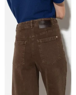 Luisa Cerano Wide Leg Brown Jeans
