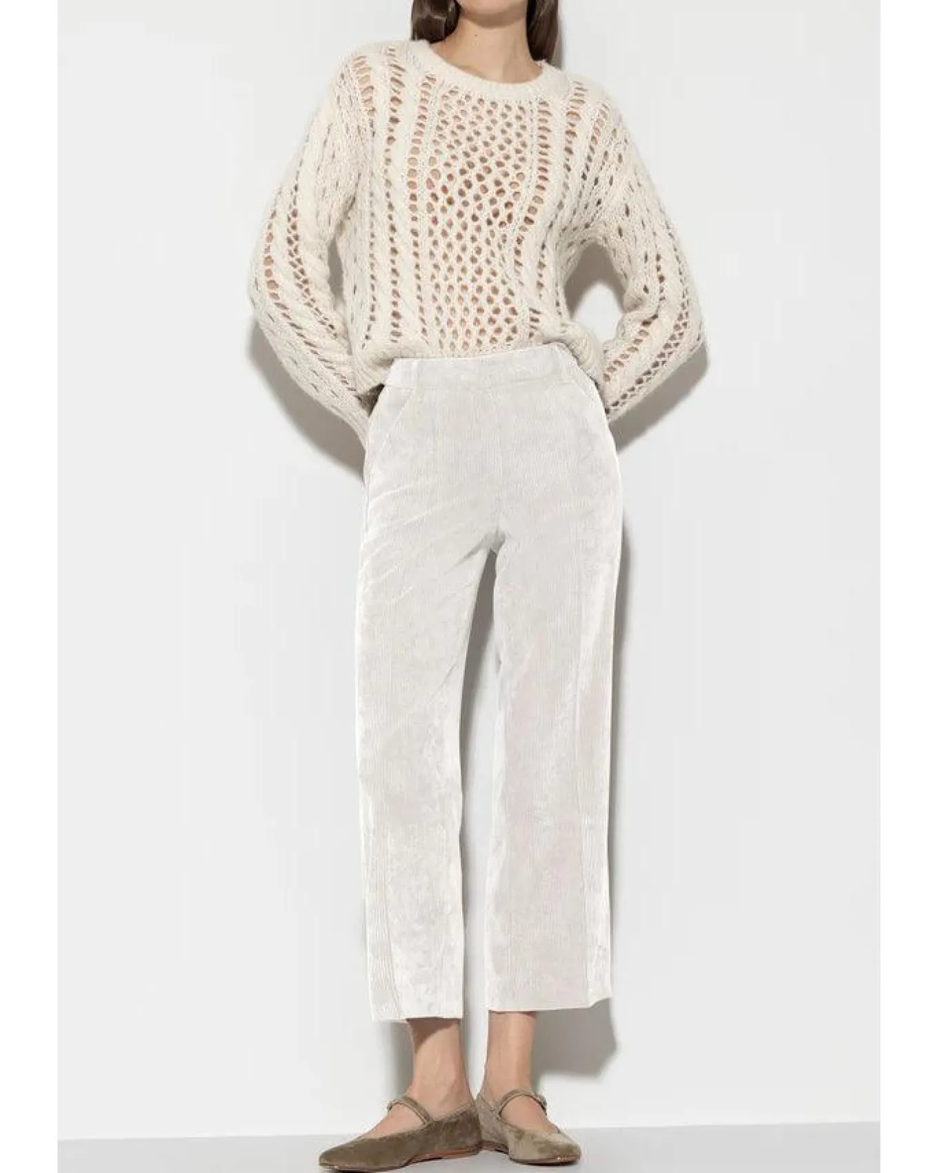 Luisa Cerano Wide Leg Cordoroy Pant