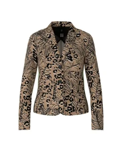 Marc Cain Animal Crossing Print Scuba Blazer