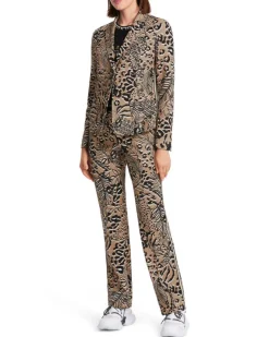 Marc Cain Animal Crossing Print Scuba Blazer