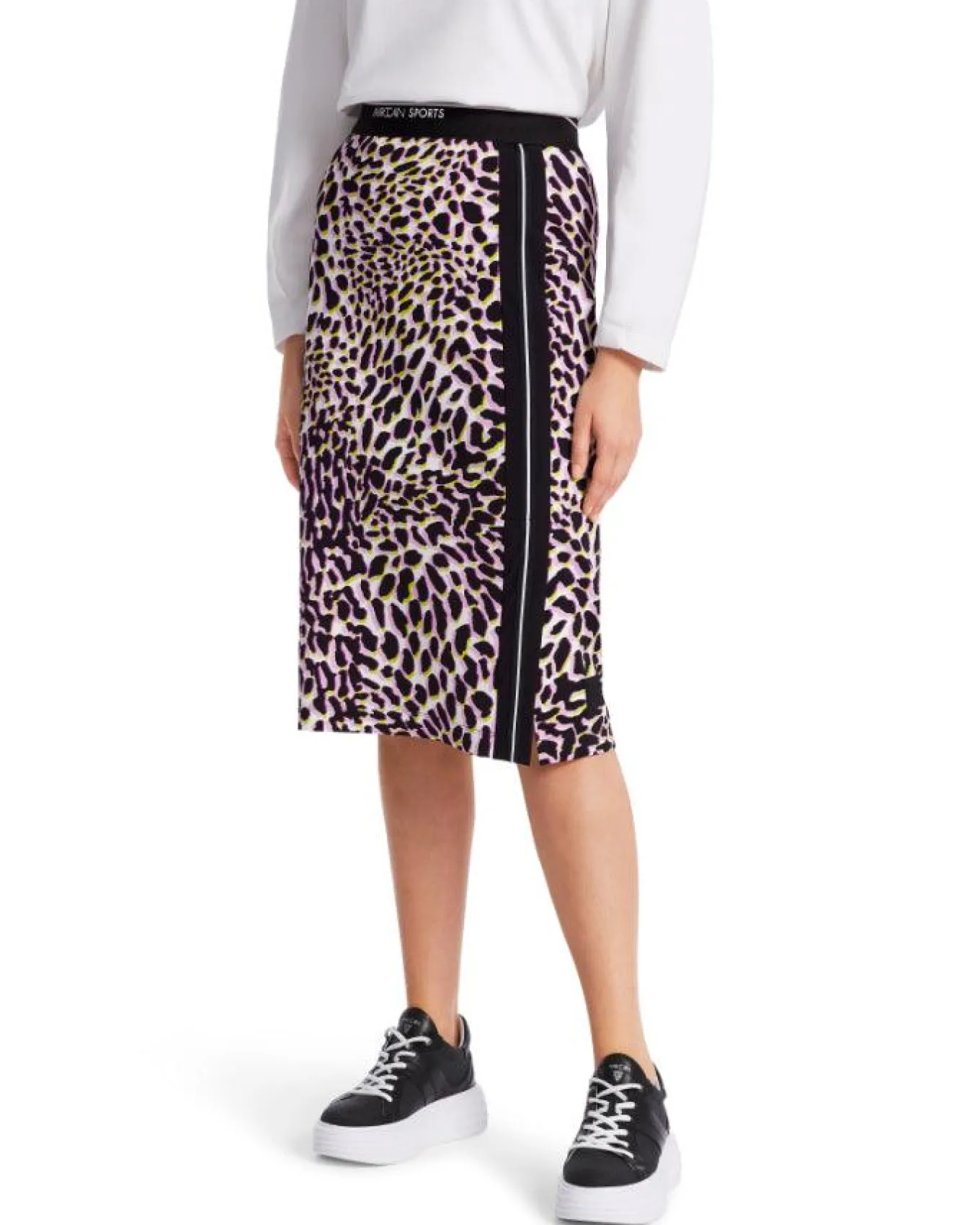 Marc Cain Animal Print Scuba Pencil Skirt