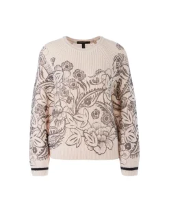 Marc Cain Embroidered Wool Pullover