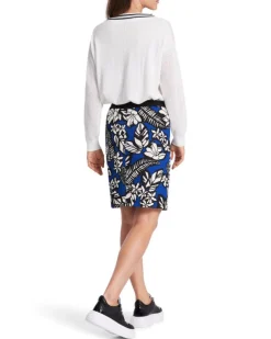 Marc Cain Floral Pattern Mix Mini Skirt