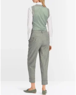 Marc Cain Fordon Herringbone Cuffed Pants