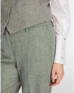 Marc Cain Fordon Herringbone Cuffed Pants
