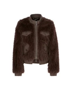 Marc Cain Fun Faux Fur Jacket
