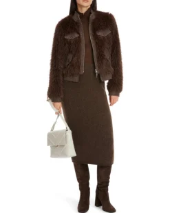 Marc Cain Fun Faux Fur Jacket