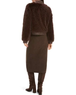 Marc Cain Fun Faux Fur Jacket