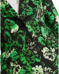 Marc Cain Green Floral Print Blazer