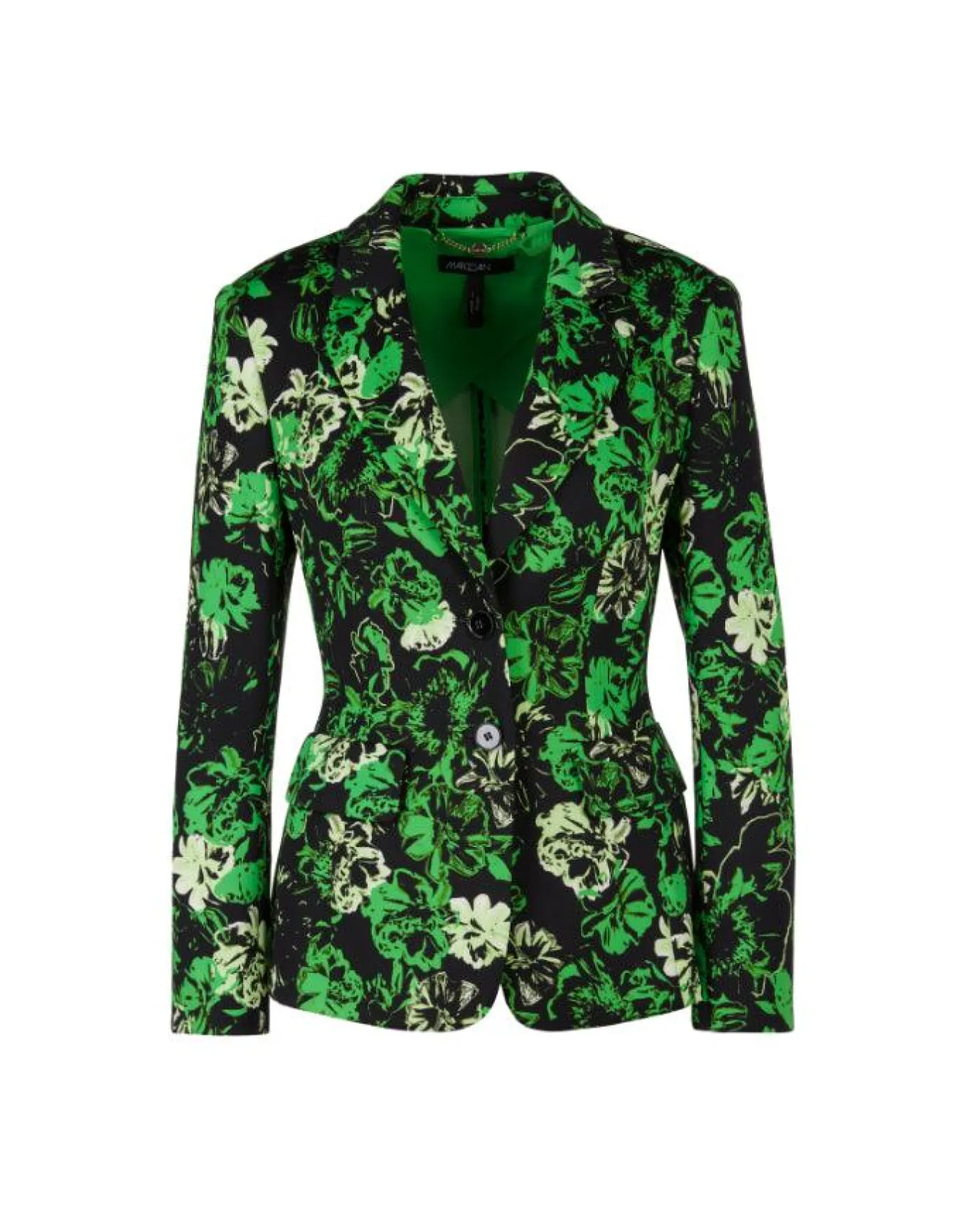 Marc Cain Green Floral Print Blazer