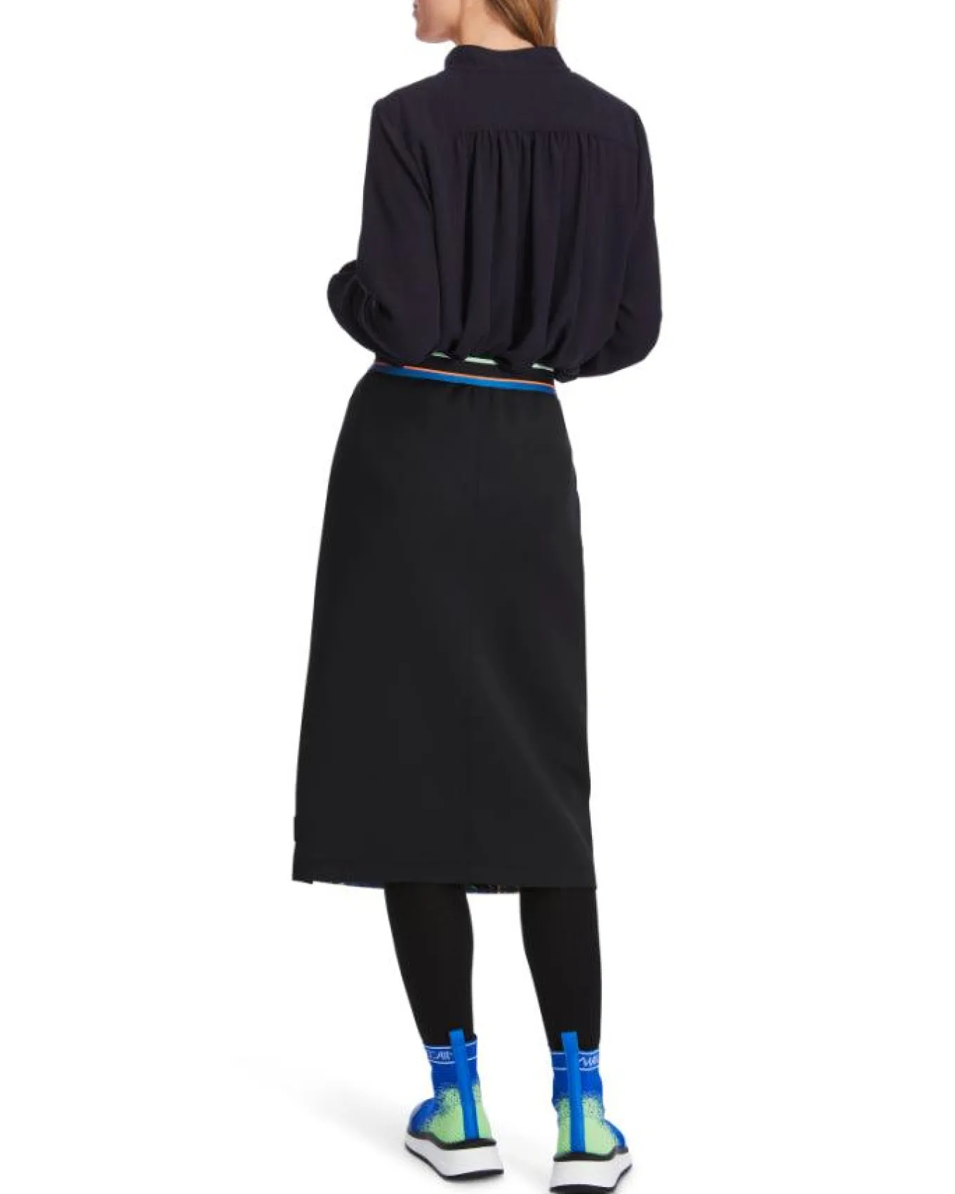 Marc Cain Harlequin Print Scuba Pencil Skirt