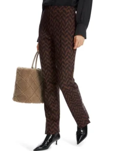 Marc Cain Herringbone Print Scuba Pant