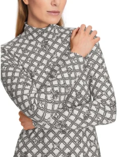 Marc Cain MC Print Funnel Neck Pullover