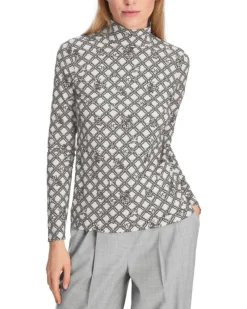 Marc Cain MC Print Funnel Neck Pullover