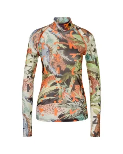 Marc Cain Mesh Print Top