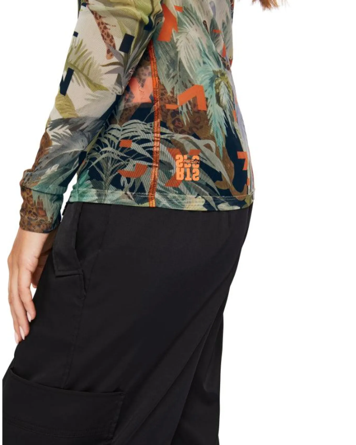 Marc Cain Mesh Print Top
