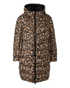 Marc Cain Mixed Animal Print Puffer Coat
