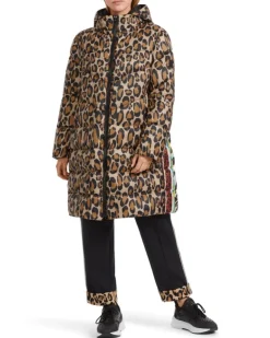 Marc Cain Mixed Animal Print Puffer Coat