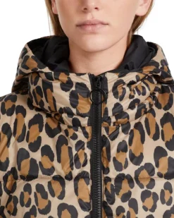 Marc Cain Mixed Animal Print Puffer Coat