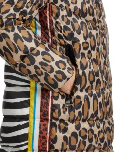 Marc Cain Mixed Animal Print Puffer Coat