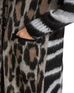 Marc Cain Mixed Animal Print Coatigan