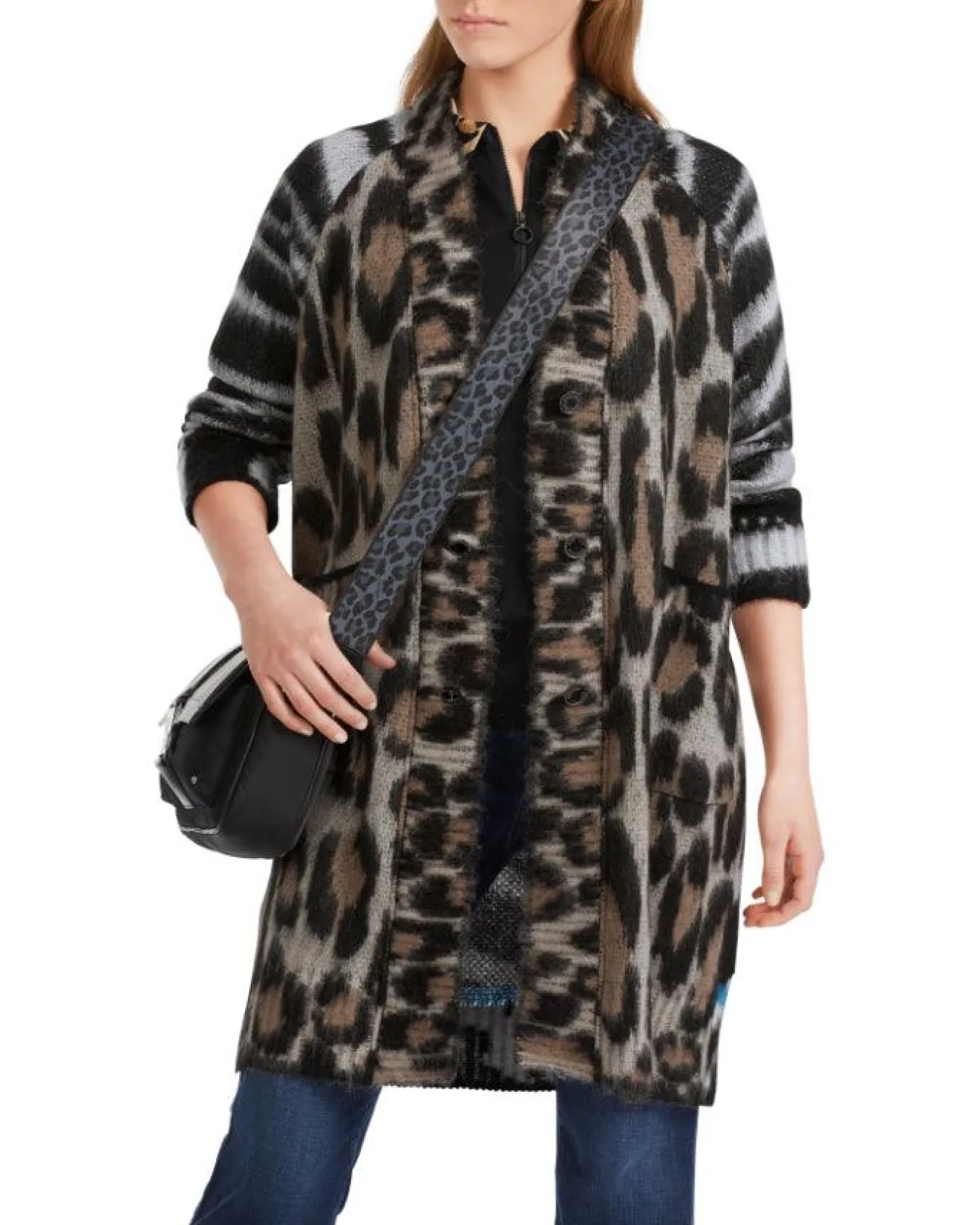 Marc Cain Mixed Animal Print Coatigan