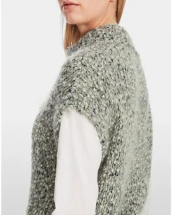 Marc Cain Mohair Blend Cap Sleeve Sweater