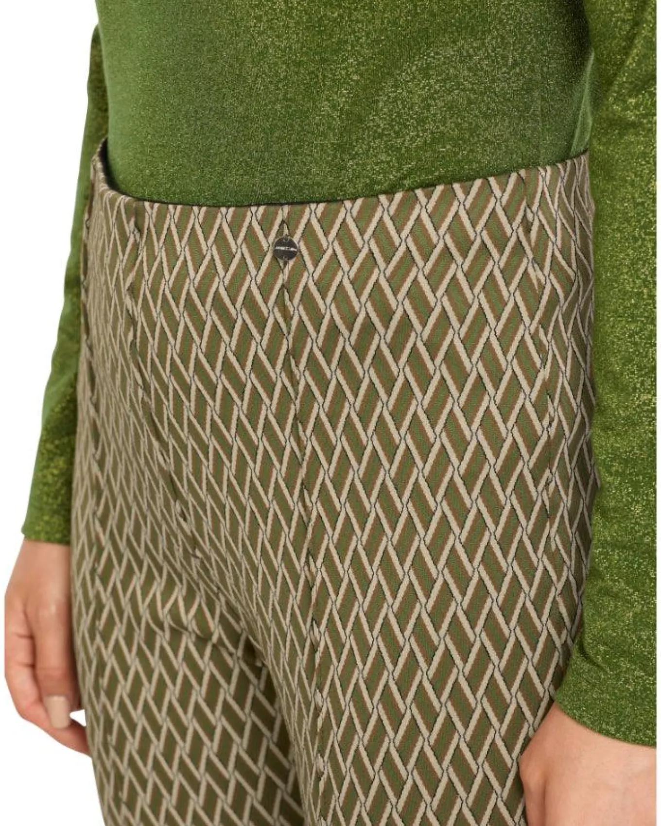 Marc Cain Patterened Frederica Flared Leg Pant